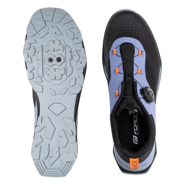 tretry FORCE MTB/TOURIST VOYAGE, modro-černé 41